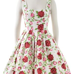 Betsy Johnson Classic 2000s Floral Sleeveless Dress size 6